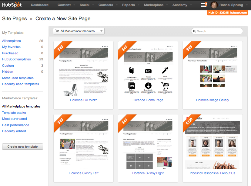 Marketplace Templates Now Available Within Your HubSpot Account