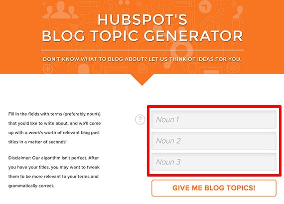 hubspot-blog-topic-generator