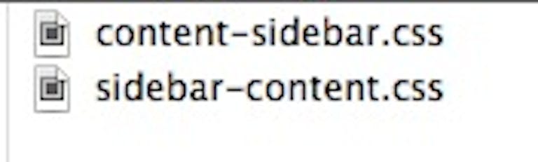 The files that are contained in the layouts folder.