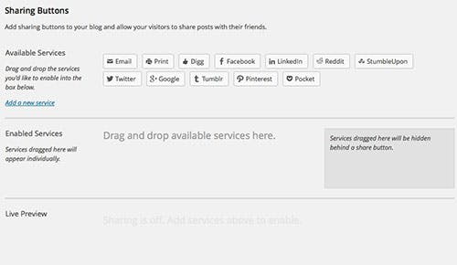 The sharing module just got a brand new look that now includes drag-and-drop functionality