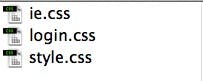 The CSS folder