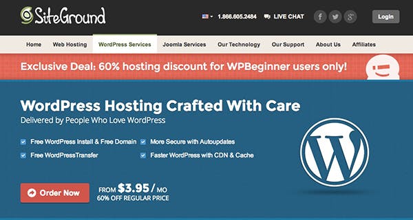 Siteground hosting for wordpress