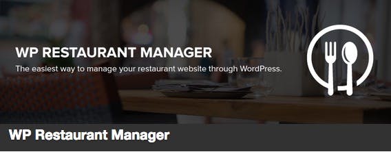 wp restaurant plugin banner