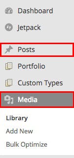 You can edit the images in the media library or your blog edit page