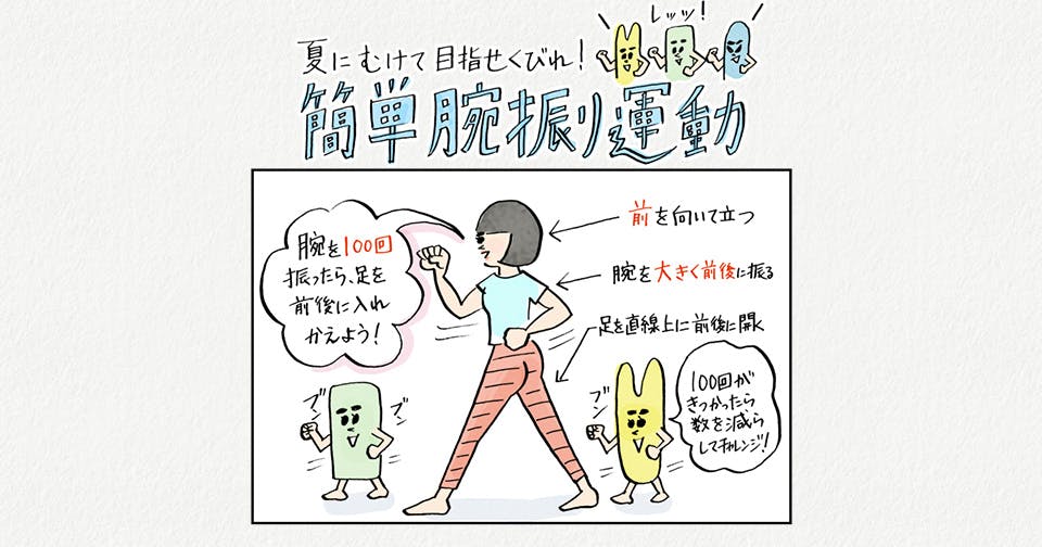 夏にむけて目指せくびれ 簡単腕振り運動 菌トレ Kintre 夏にむけて目指せくびれ 簡単腕振り運動 菌トレ Kintre