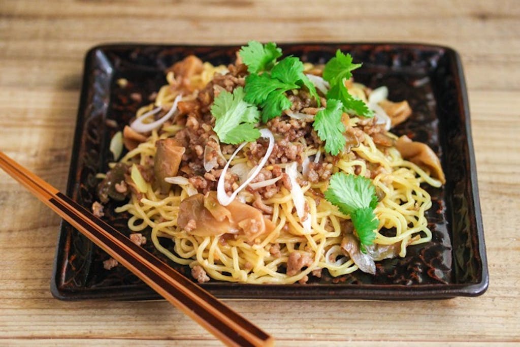 世界の発酵食品レシピvol 13 ザーサイとひき肉の中華風焼きそば 菌トレ Kintre