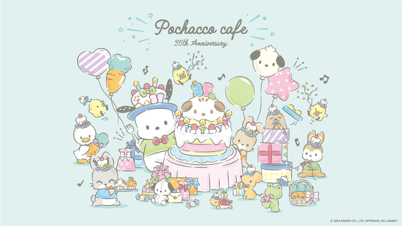 Pochacco 35th Anniversary Cafe