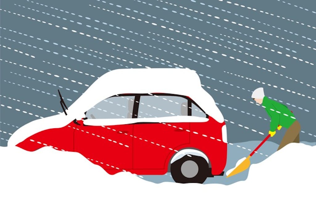 車の雪下ろしの前の準備